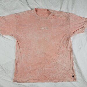Nike SB Adults Medium Pink Tie Dye Short Sleeve T Shirt Causal Outdoors